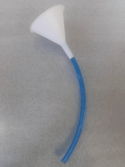 Funil + tubo cristal